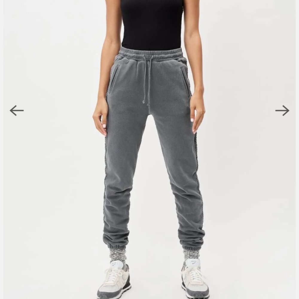 John Elliot  EMBROIDERED SWEATPANTS (CHARCOAL)
